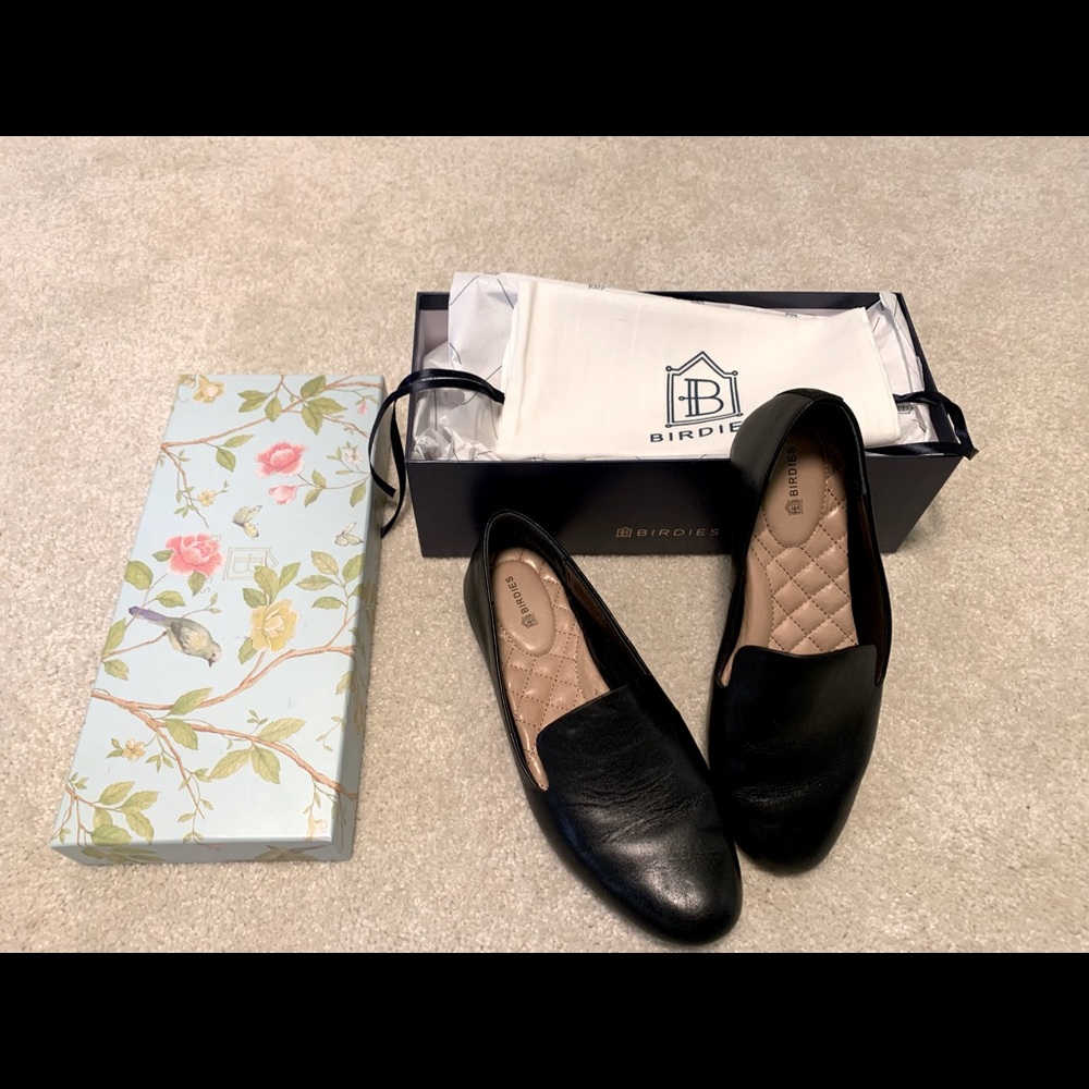 Birdies Starling Loafers - black leather 6